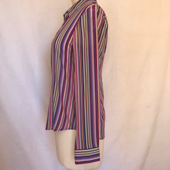 Laundry by Shelli Segal multi colour silk blouse. - Picture 2 of 7